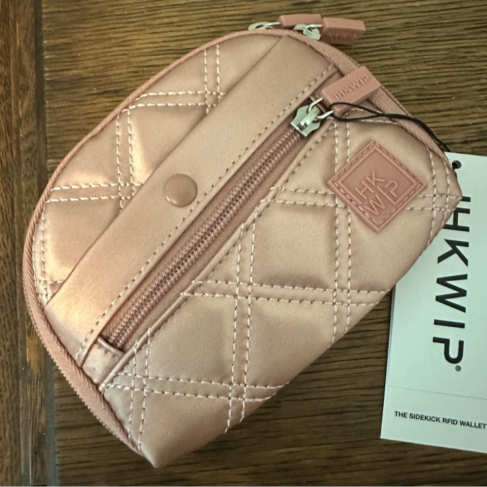 IHKWIP sidekick wallet metallic rose